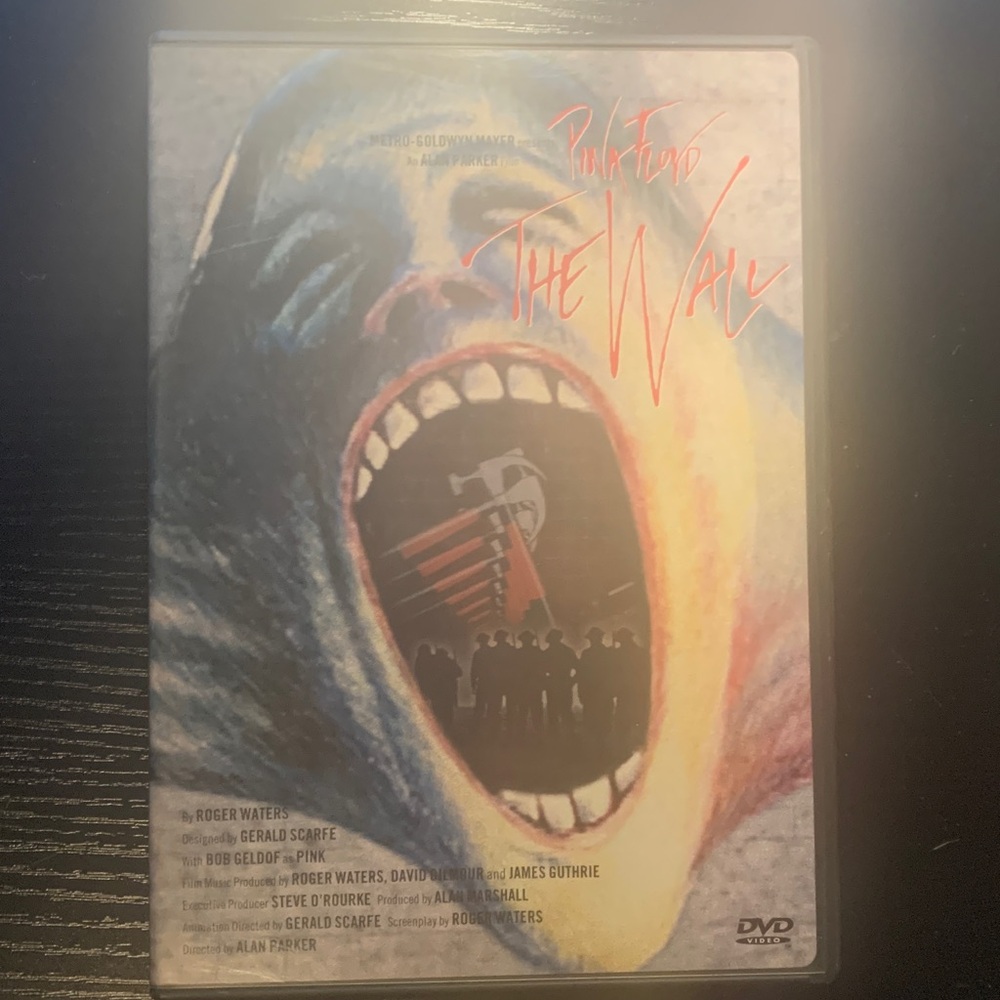 Pink Floyd – The Wall R 1982 ‧ Musical/Fantasy ‧ 1h 35m DVD with poster